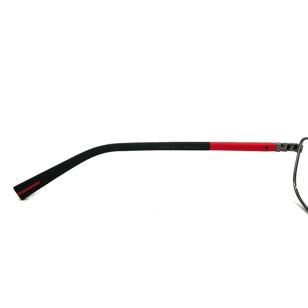 Prada Linea Rossa Eyeglasses Frames VPS50S 5AV-1O1 Gunmetal Rubberized 55-17-145